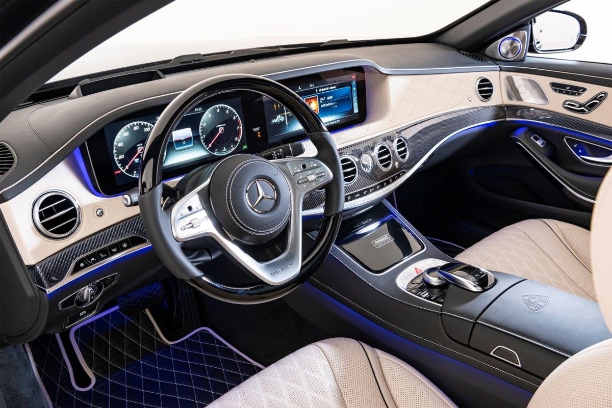 Nội thất bên trong xe Mercedes Maybach